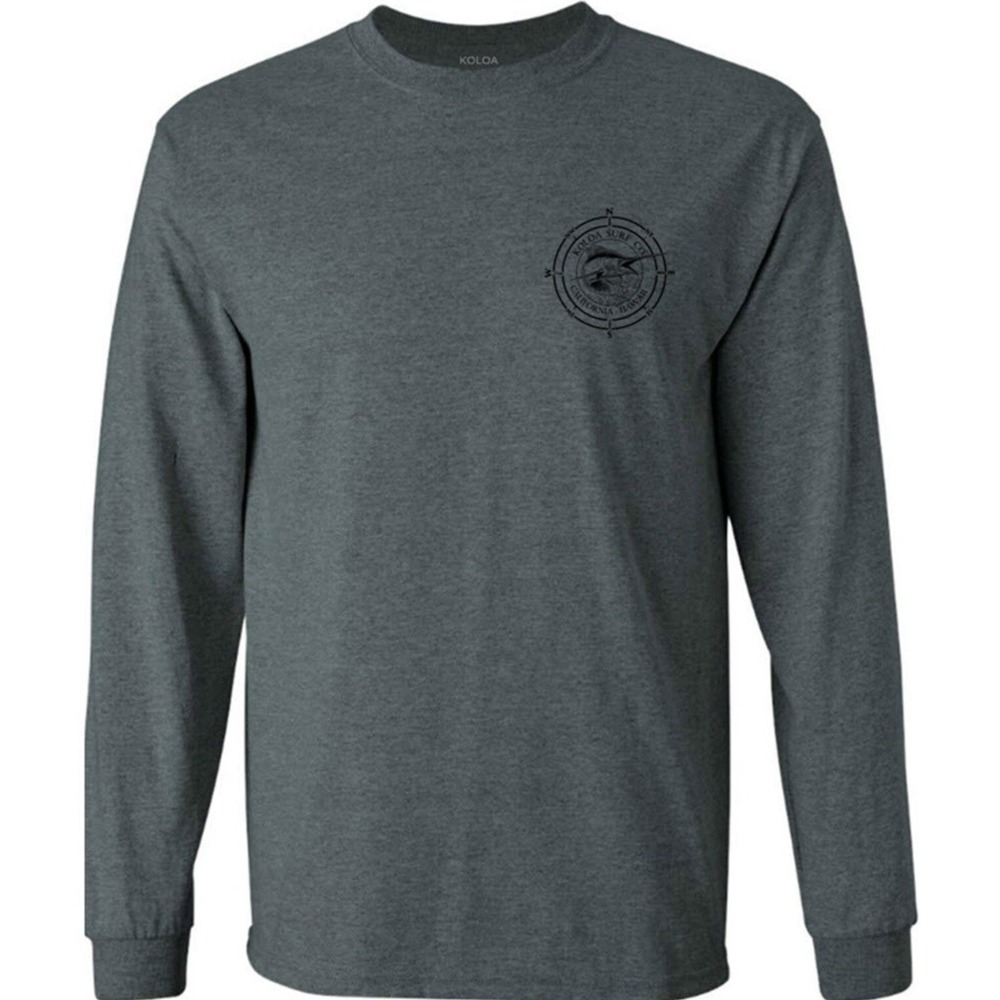 Koloa Black Marlin Long Sleeve T-Shirt M Surf Shirt